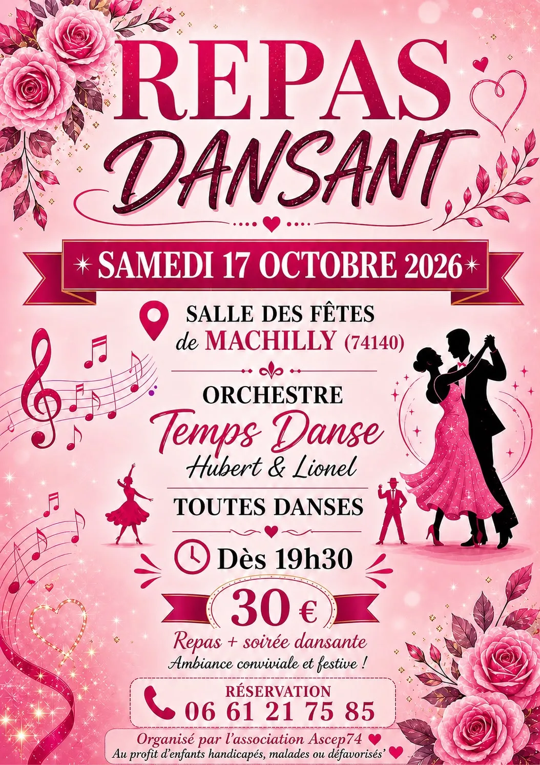 Grand repas dansant — 17 octobre 2026 — Machilly